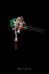 Phoenix Jade Petite Garden Hairpin - Gold