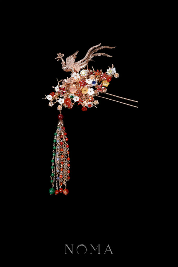 CHN-202400001-3D-Phoenix-Floral-Galore-Hairpin-Gold-1