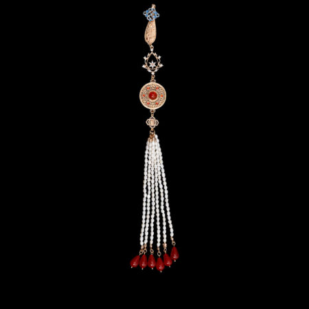 Ornamental Pendant Tassel - Gold, Red