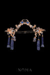 Crane Cloud Pagoda Set - Gold, Sapphire (3 pcs)