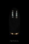Dangling Double Beads Pear Earrings - Gold, Turquoise