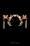 Colorful Summer Crane Pagoda Set - Gold, Pink (3 pcs)