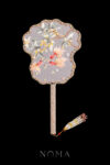 Koi Painting Fan - Gold