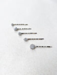 Jewelry Pin Arrangement Set - Rhodium White Gold (5 pcs)