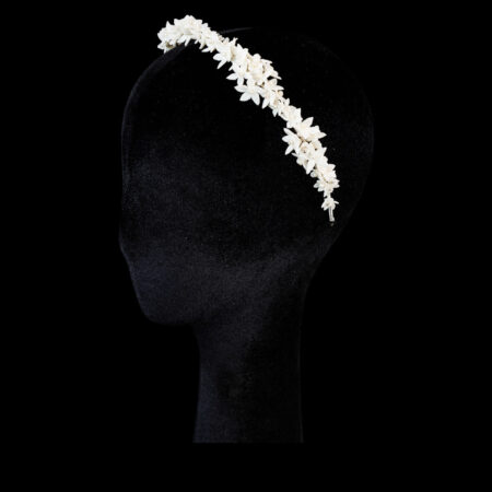 CC Prima Flora Headband - White Silver, White