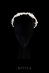 CC Secundo Flora Headband - White Silver, White
