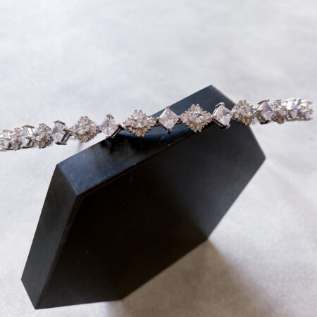 Modern Minimalist Headband - Rhodium White Gold