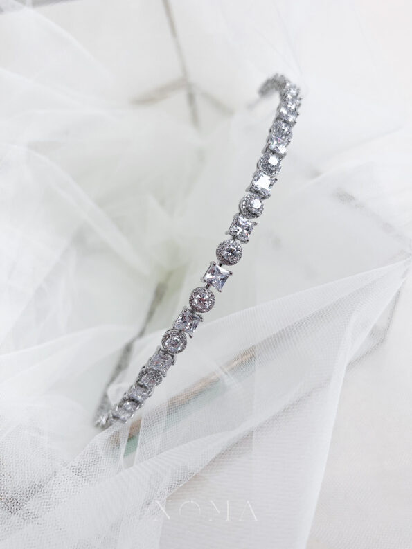 HBC-202200026-Princess-Round-Halo-Headband-Rhodium-White-Gold-1