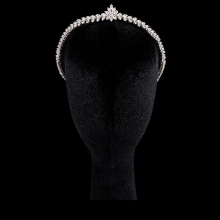 Marquise Pear Sides Crown - Rhodium White Gold
