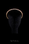 Round Paved Pear Crown - 18k Yellow Gold, Ruby