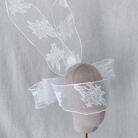Twisting White Lace - White