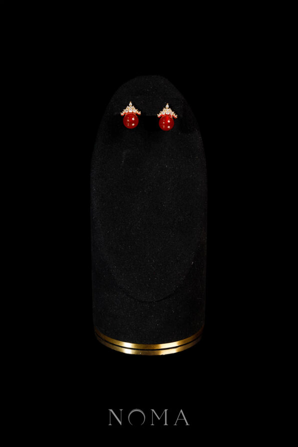 JJW-202400003-Cascading-Crown-Earrings-18k-Yellow-Gold-Red-Jade