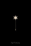 Meteorite L Lapel Pin - 18k Yellow Gold