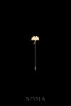 Single Ginkgo Lapel Pin - 18k Yellow Gold