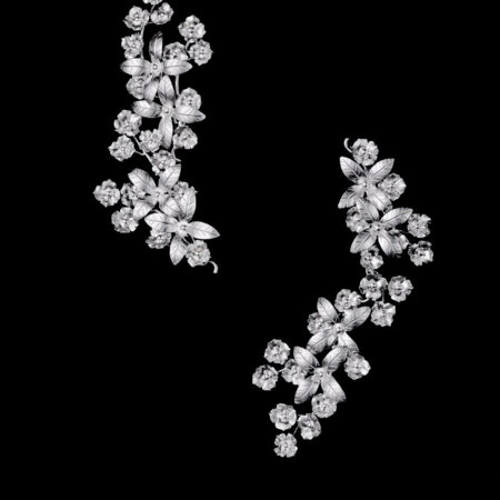 Floralines Hairpin Set - Doff Silver (4 pcs)