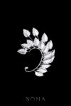 925-202300005-Athens-Leaves-Earpiece-Doff-Silver-Left