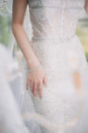 Dazzling Elongated Ponytail Cover Hairvine - White Gold