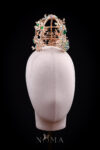 Decorated Nightingale Birdcage Headdress - Gold