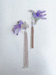 Colorful Flying Phoenix Ponytail Twist Set - Gold, Purple (2 pcs)