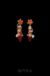 CHN-202200114-Pear-Jade-Branch-Bird-Earrings-Gold-Red-Jade