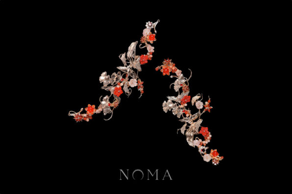 CHN-202300088-Crane-Ginkgo-Harmony-Side-Hairvine-Pair-Gold-Ruby-1-pair