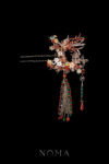 Flying Phoenix Floral Galore Hairpin - Gold (Left)