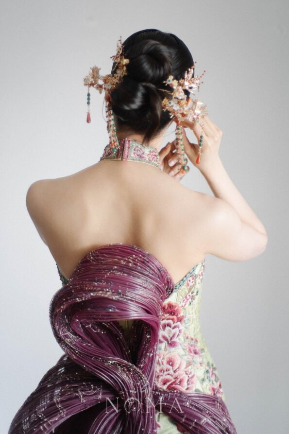 CHN-202400023-Flying-Phoenix-Floral-Galore-Hairpin-Gold-Left-4