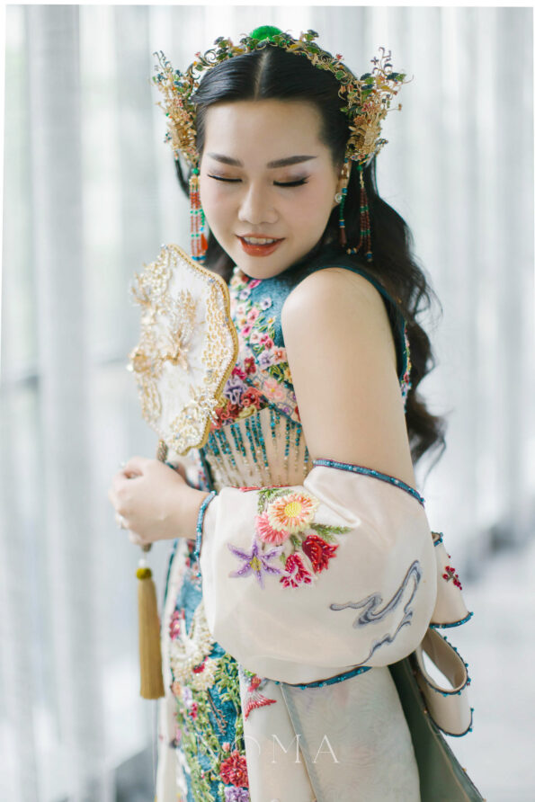 CHN-202400081-Colorful-Jade-Crane-Ornamental-Full-Set-Gold-Jade-4-pcs-1