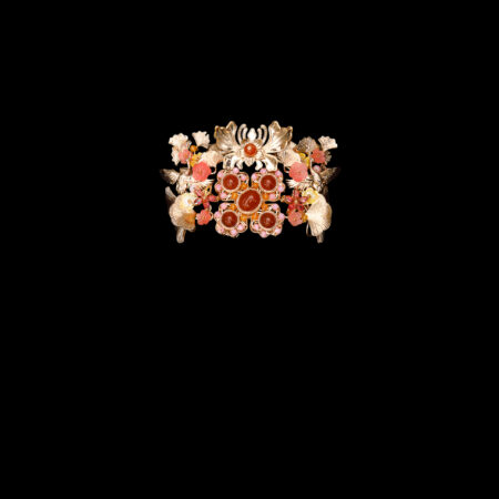 Crane Stones Cuff/Brooch - Gold