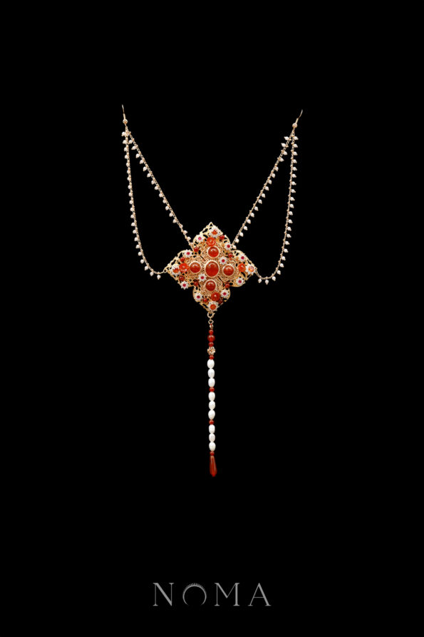 CHN-202400209-Stones-Tranquility-Middle-Hairpin-Gold-Ruby