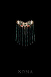 Butterfly Dream Middle Hairpin - Gold, Green