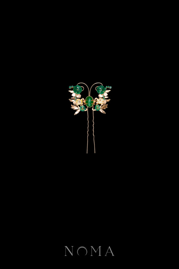 CHN-202400280-Single-Butterfly-Lush-Hairpin-Gold-Jade