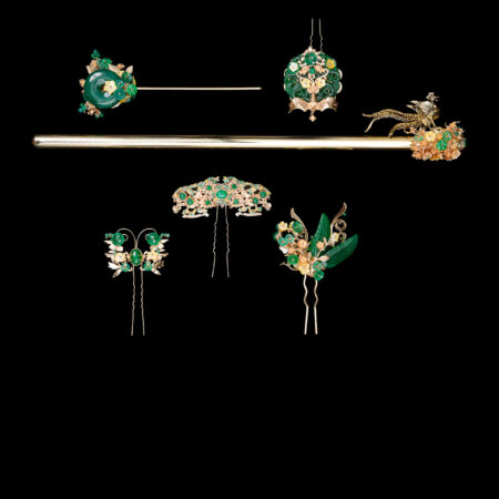 Lush Jade Binyeo Full Set - Gold, Jade (6 pcs)