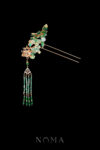 CHN-202500006-Colorful-Mosaic-Flying-Butterfly-Hairpin-Gold-Turquoise-Right