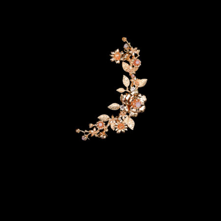 Heritage Petals Side Hairvine - Gold (Right)