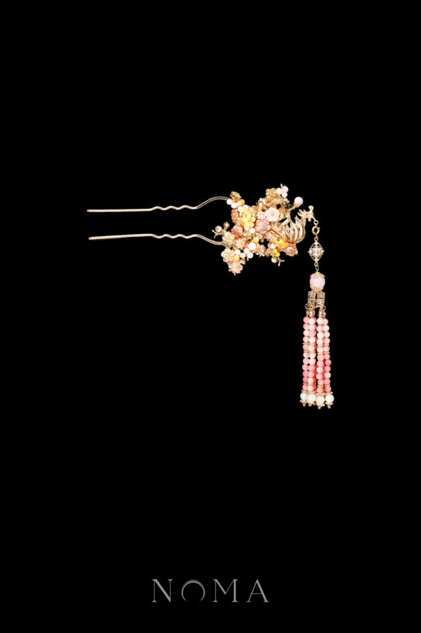 CHN-202500047-Phoenix-Branch-Floral-Hairpin-Gold-Pink