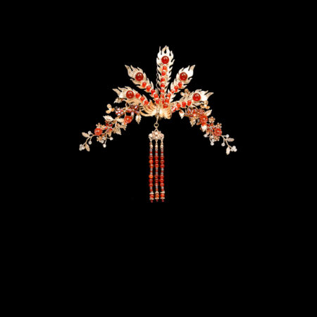 Phoenix Master Branch Hairvine - Gold, Ruby