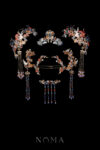 Colorful Mosaic Butterfly Crane Inspiration Small Full Set - Gold, Sapphire (6 pcs)