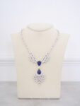 Virgo Necklace - Rhodium White Gold, Sapphire