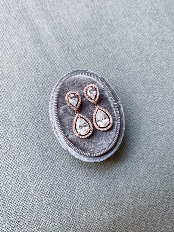 DJW-201900486-DIY-Pear-Top-Pear-Bottom-Earrings-Set-18k-Rose-Gold-White-Diamond-4-pcs-1