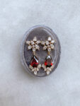 Paradise Earrings - 18k Yellow Gold, Ruby (Clip)