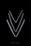 V Hairpin Set - Rhodium White Gold (3 pcs)