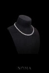 DJW-202400034-Round-Paved-Double-Dot-Choker-Rhodium-White-Gold-White-Diamond