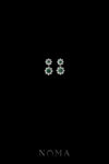 DJW-202400076-Round-Paved-Double-Dot-Earrings-Rhodium-White-Gold-Emerald