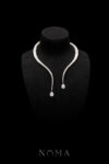 DJW-202400085-Curved-Paved-Necklace-Rhodium-White-Gold-White-Diamond