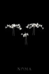 CC White Petals Hairpin Set - Silver, White (3 pcs)