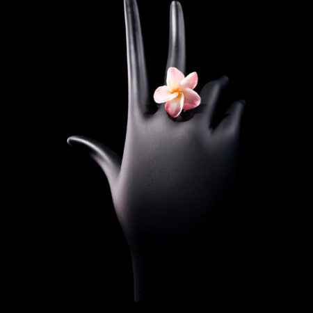 CC Art Frangipani Ring - Gold, Pink