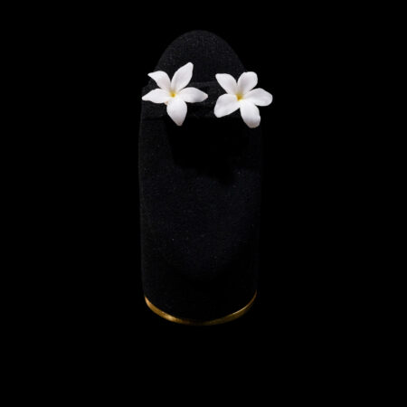 CC Art Jasmine Single Earrings - Gold, White
