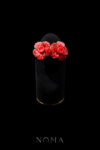 LR Art Rafflesia Earrings - Gold, Red