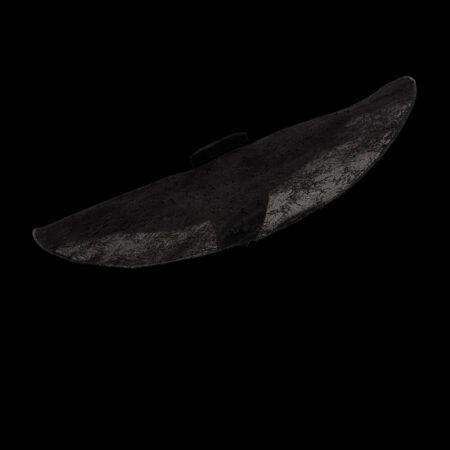 Black Chantily Wide Meter Hat - Black